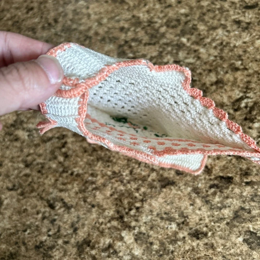 Vintage Crochet Doilie Potholder Hot Pad Kitchen Granny‎ Core Cottage Core